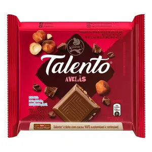 Tablete de Chocolate Talento 85g Avelãs Garoto