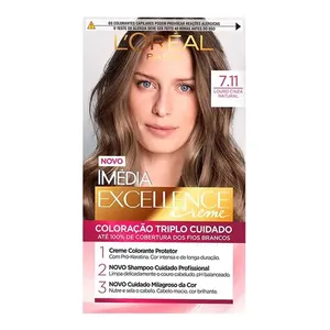 Tinta de Cabelo L’Oréal Paris Imédia Excellence 7.11 Louro Cendré Natural