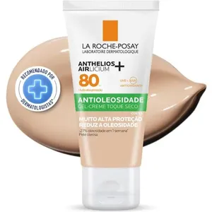 Protetor Solar Facial La Roche-Posay Anthelios Airlicium+ FPS80 Cor 1.0 40g