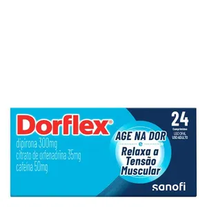 Analgésico e Relaxante Muscular Dorflex 300mg + 35mg + 50mg 24 Comprimidos