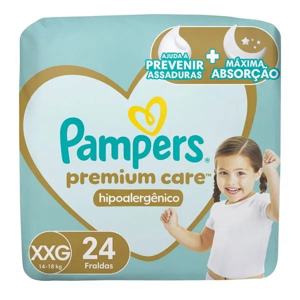 Fralda Pampers Premium Care XXG 24 Unidades