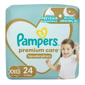 Fralda Pampers Premium Care XXG 24 Unidades