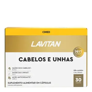 Suplemento Alimentar Lavitan Cabelos e Unhas 30 Cápsulas