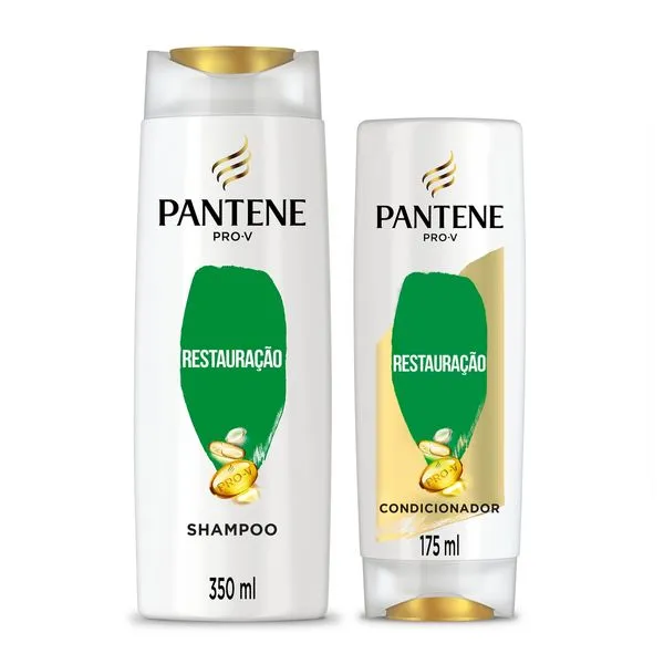 Kit Shampoo Pantene Pro-V Restauração 350ml 1 Uni + Condicionador Pantene Pro-V Restauração 175ml 1 Uni
