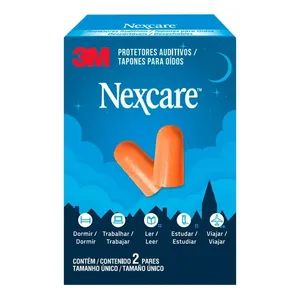 Protetor Auditivo Nexcare 3M 2 Pares