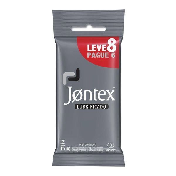 Preservativo Camisinha Jontex Lubrificado 8 Unidades