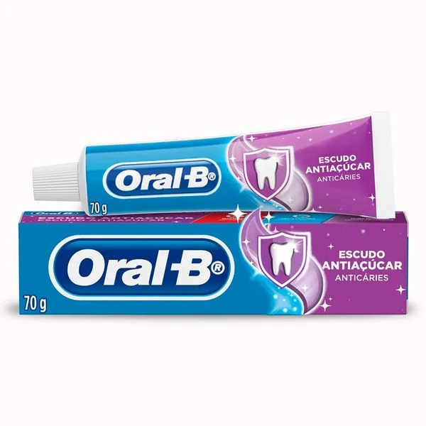 Pasta de Dente Oral-B Anticáries Escudo Antiaçúcar 70g