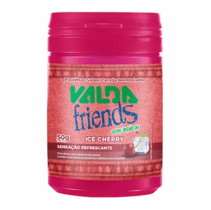 Pastilhas Valda Friends Ice Cherry Sem Açucar 25g