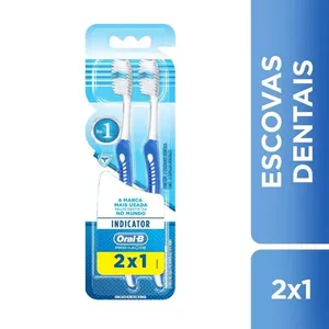 Escova Dental Oral-B Indicator Plus 40 Macia Leve 2 Pague 1