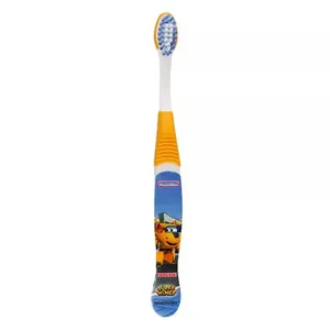 Escova Dental Infantil Frescor Super Wings Donnie 2 a 5 Anos Macia Cores Sortidas 1 Unidade + Capa Protetora