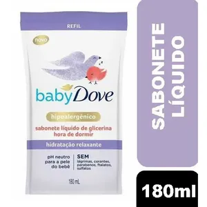 Sabonete Líquido Dove Baby Glicerina Hora de Dormir Refil 180ml