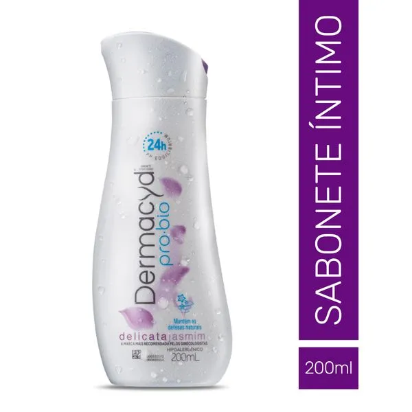 Sabonete Líquido Íntimo Dermacyd Pro Bio Delicata Jasmim 200ml