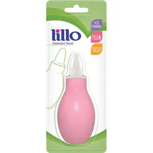 Aspirador Nasal Lillo Bico Anatômico Recém-Nascido Bebê Rosa 1 Unidades