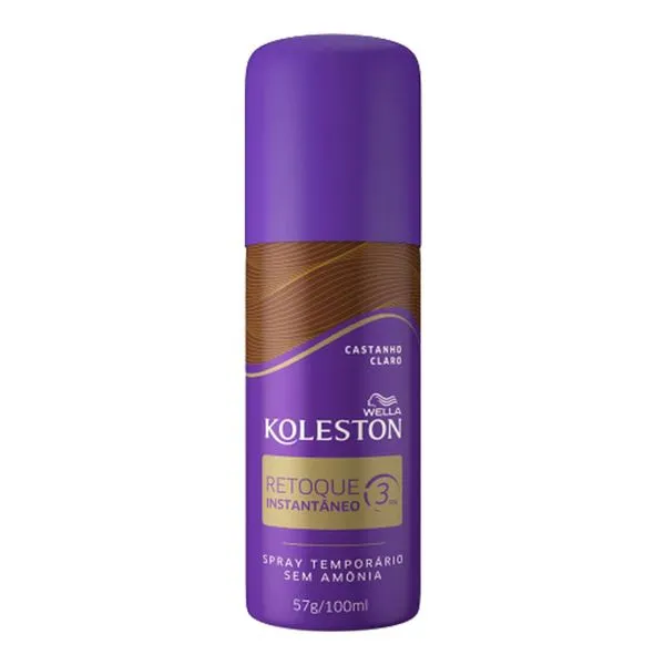 Retoque Instantâneo Spray Wella Koleston Castanho Claro 100ml