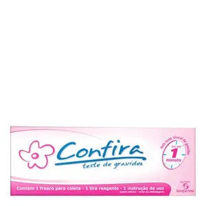 Teste Gravidez Confira Tira + Coletor 1 Unidade