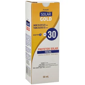 Protetor solar facial Solar Gold efeito matte FPS30 50ml