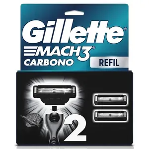 Carga para Aparelho de Barbear Gillette Mach3 Carbono 2 Unidades