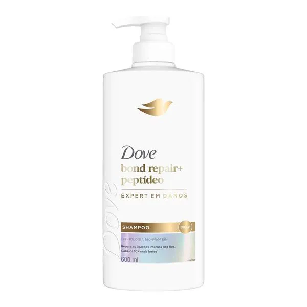 Shampoo Dove Bond Repair Peptídeo Pump 600ml