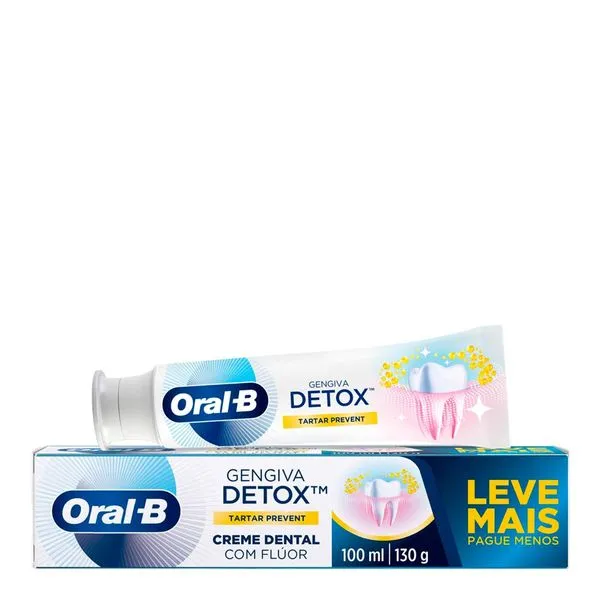 Pasta de Dente Oral B Gengiva Detox Tartar Defense 130g