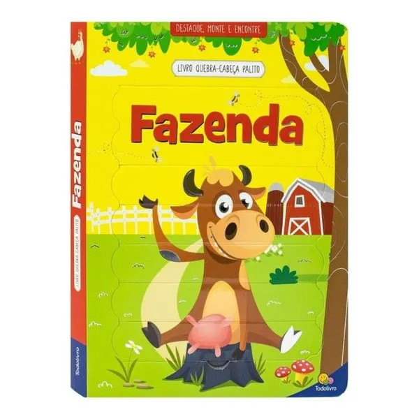 Livro Quebra-Cabeca Palito: Fazenda (Todolivro Ltda.)