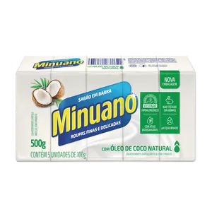 Sabão em Barra Minuano Coco 500g
