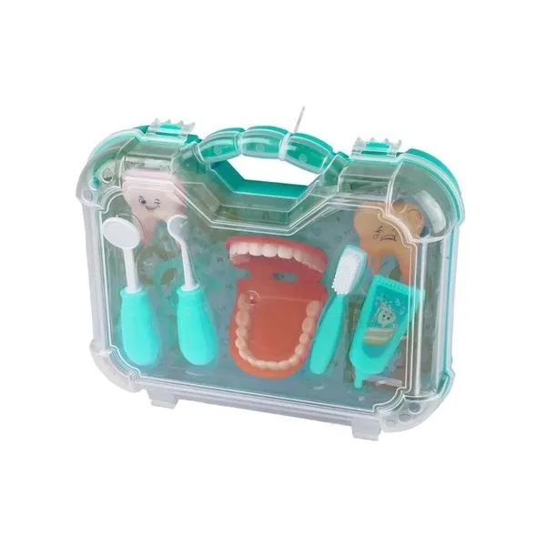 Brinquedo Maleta Kit Dentista Grande Verde - Paki Toys 1272