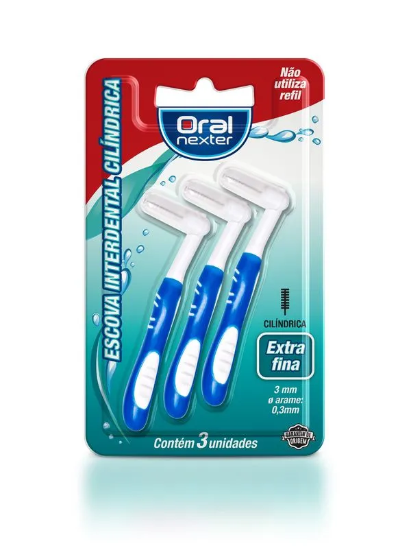 Escova Dental Oral Nexter Interdental Cilíndrica Extrafina