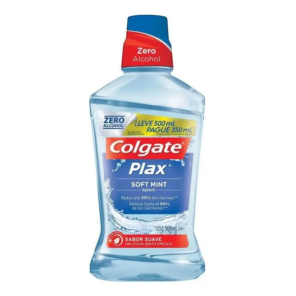 Enxaguante Bucal Colgate Plax Soft Mint 500ml