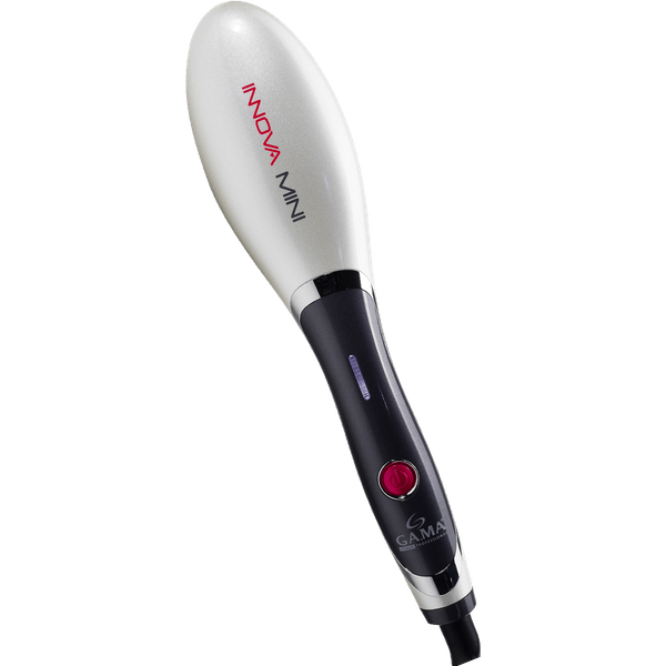 Escova Alisadora Gama Italy, Visor Digital, Cerdas Revestidas, Cabo Giratório - Innova Mini Bivolt