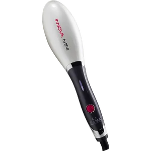 Escova Alisadora Gama Italy, Visor Digital, Cerdas Revestidas, Cabo Giratório - Innova Mini Bivolt