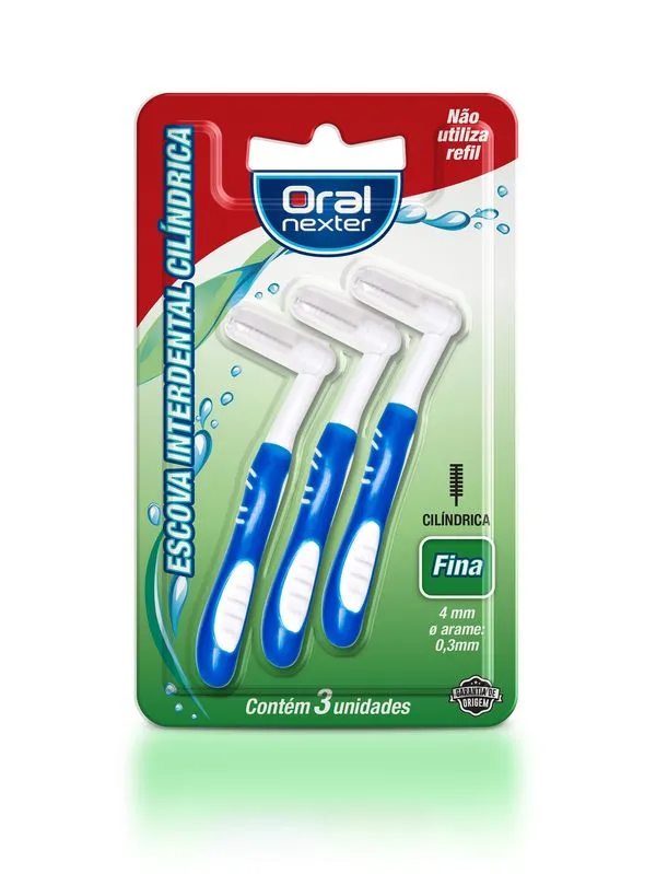 Escova Dental Oral Nexter Interdental Cilíndrica Fina