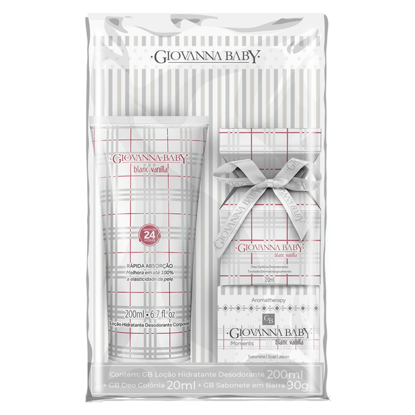Kit Necessaire Giovanna Baby Blanc Vanilla 200ml+90g+20ml