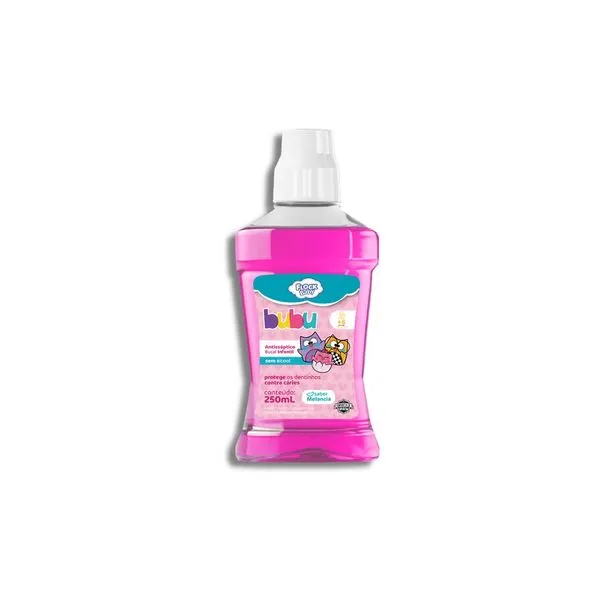 Enxaguante Bucal Powerdent Infantil Flock Baby Bubu Melancia 250ml
