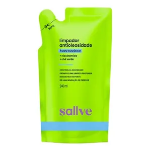 Limpador Facial Sallve Antioleosidade 240ml Refil