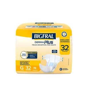 Fralda Descartável Geriatra Bigfral Derma Plus G 32 Unidades