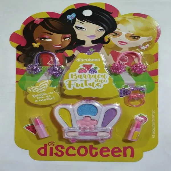 Kit Maquiagem Infantil Disco Teen Barraca de Frutas Lilás 1un