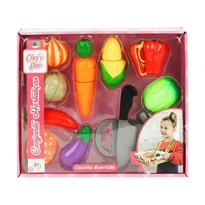 Conjunto Hortaliças com Bandeja - BBR Toys