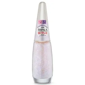 Esmalte Glitter Flocado Impala Netflix Maratonando Top 10 7,5ml