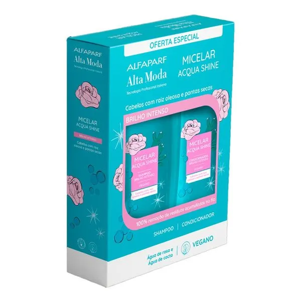Shampoo e Condicionador Alta Moda Micelar Acqua Shine 300ml