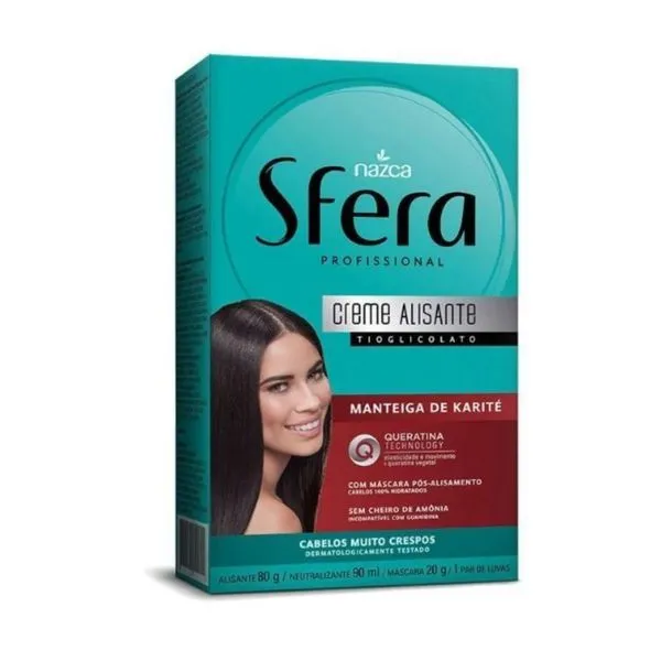 Creme Alisante Sfera Kit 80g Karite/Queratina