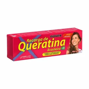 Tratamento Reconstrutor Novex Recarga de Queratina Brasileira Frasco 90g