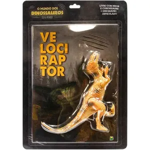 Livro O Mundo dos Dinossauros Leia e Brinque Velociraptor Todolivro