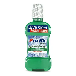Enxaguatório Bucal Pro Bk Menta Leve 500 Pague 350ml