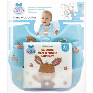Livo + Babador De Onde Vem a Comida Azul Todolivro