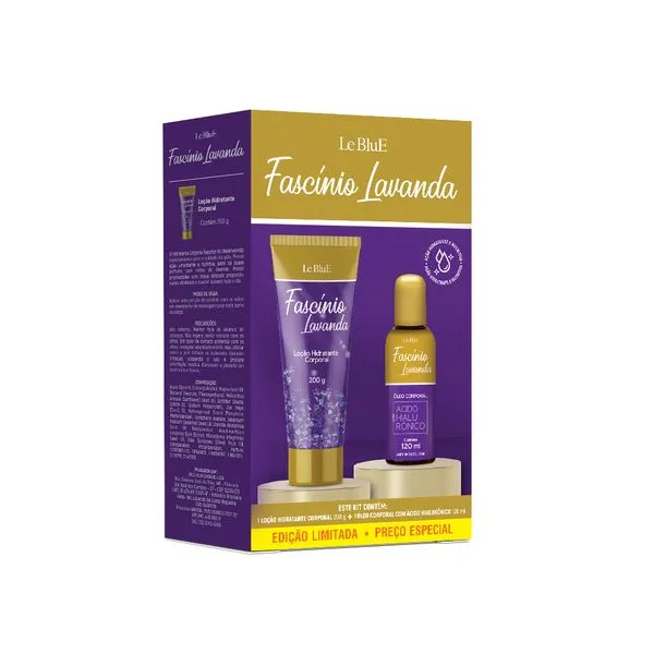 Kit Le Blue Fascínio Lavanda Hidratante para o Corpo 200g + Óleo para o Corpo 120ml