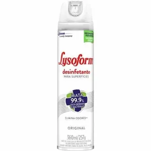 Lysoform Desinfetante e Antibactericida Original Spray Aerossol 360ml