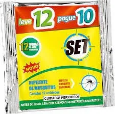 Inseticida Set Elétrico Refil Pastilhas Leve 12 Pague 10 Unidades