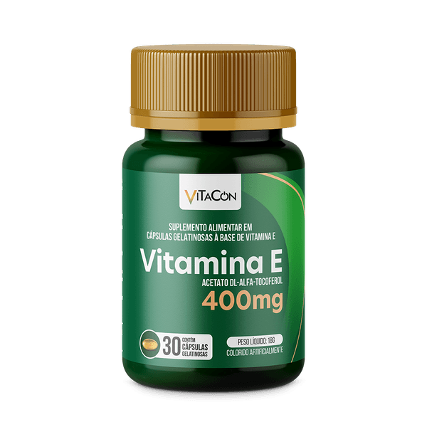 Vitamina E 400mg Vitacon 30 Cápsulas Gelatinosas