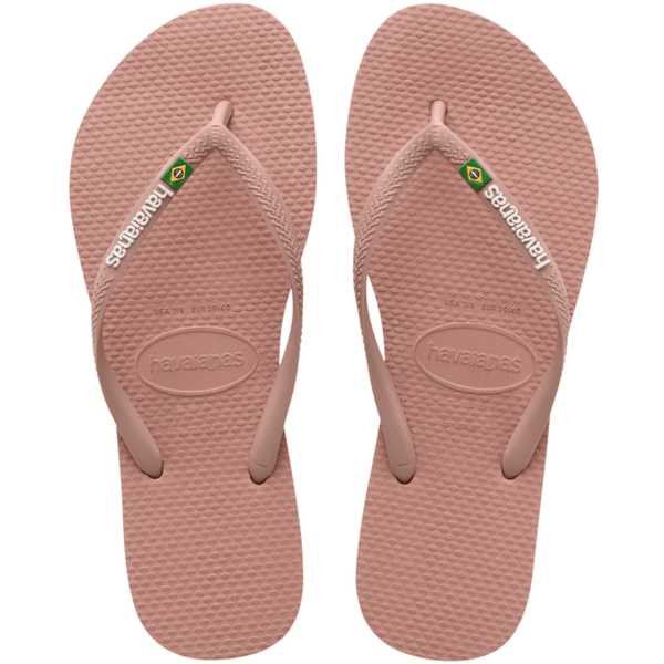 Sandália Havaianas Slim Brasil Rosa Crocus Numeração 39/40