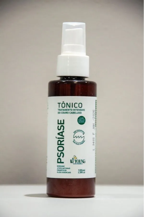 Tônico Capilar Ki Young Psoríase 100% Natural Frasco 100ml Tônico Capilar Ki Young Psoríase Frasco 100ml